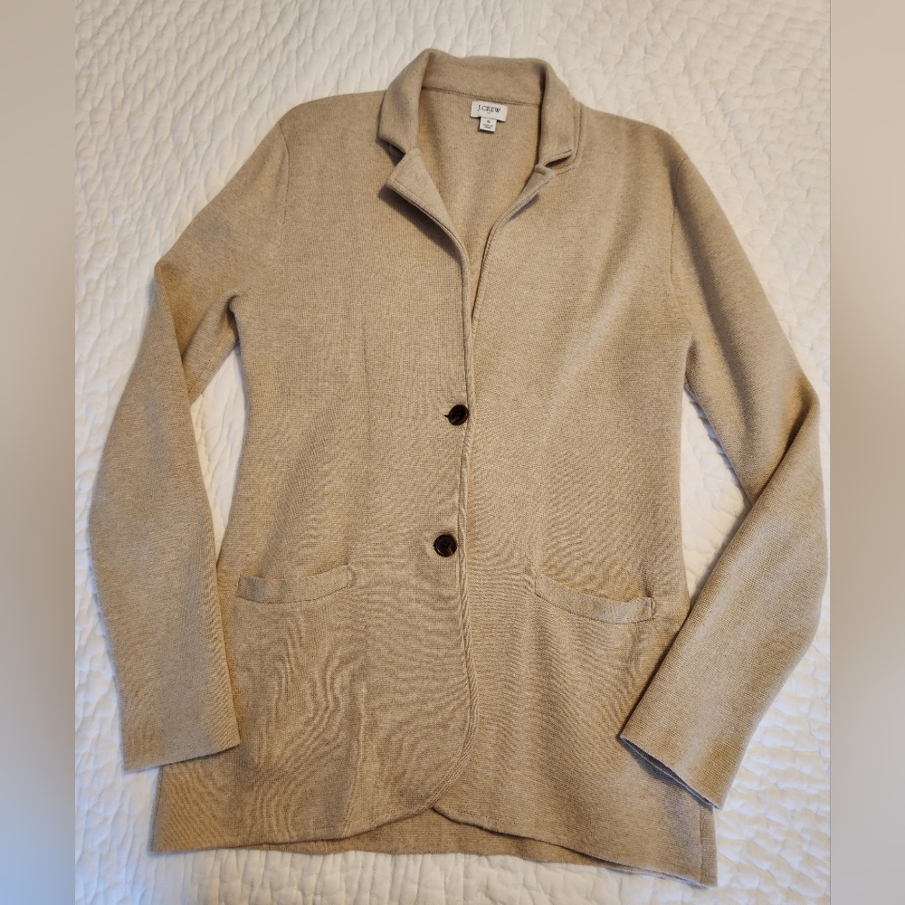 J Crew knit blazer small G9309